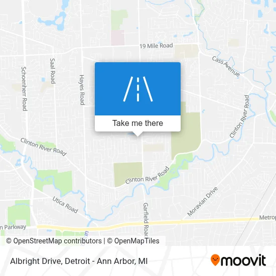 Albright Drive map