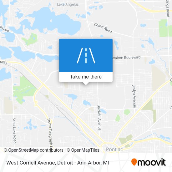 West Cornell Avenue map