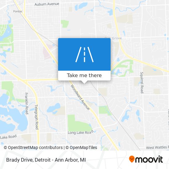 Mapa de Brady Drive