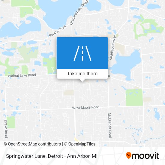 Springwater Lane map