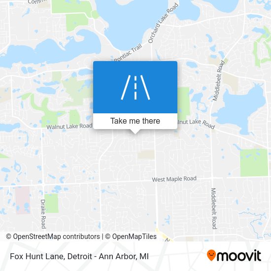 Mapa de Fox Hunt Lane