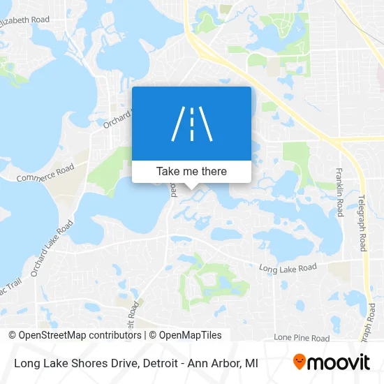 Long Lake Shores Drive map
