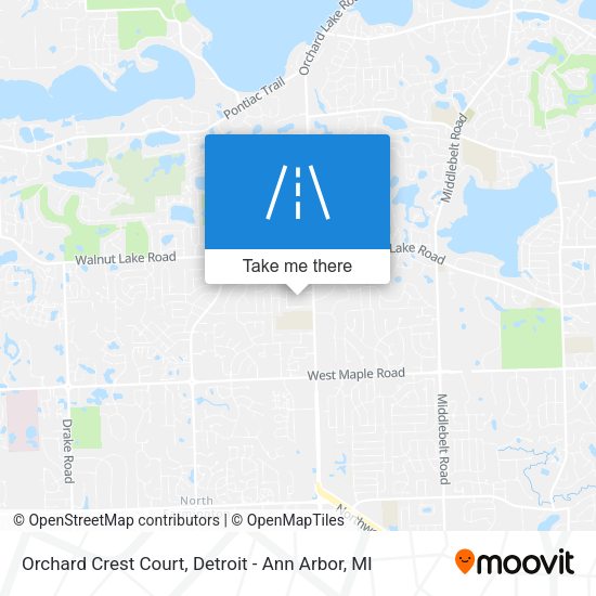 Orchard Crest Court map