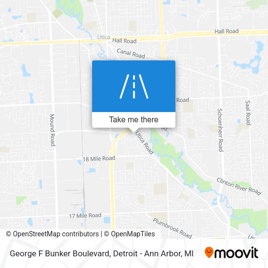 George F Bunker Boulevard map