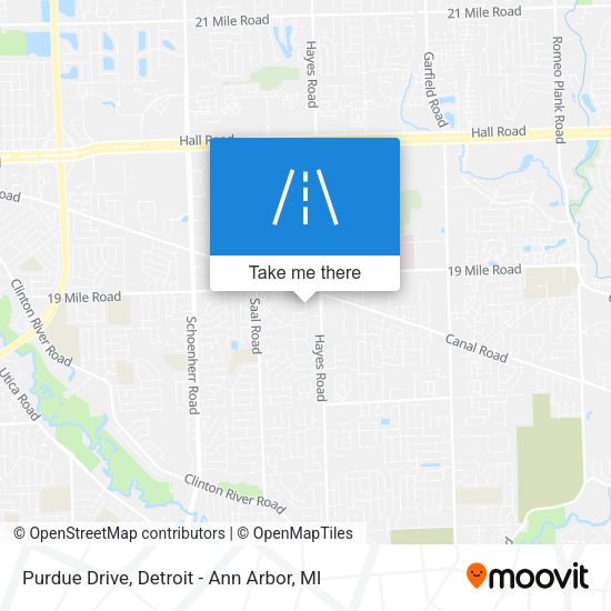 Mapa de Purdue Drive