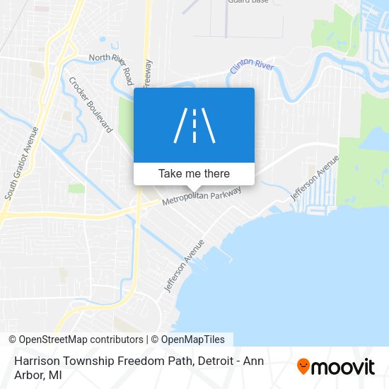 Mapa de Harrison Township Freedom Path