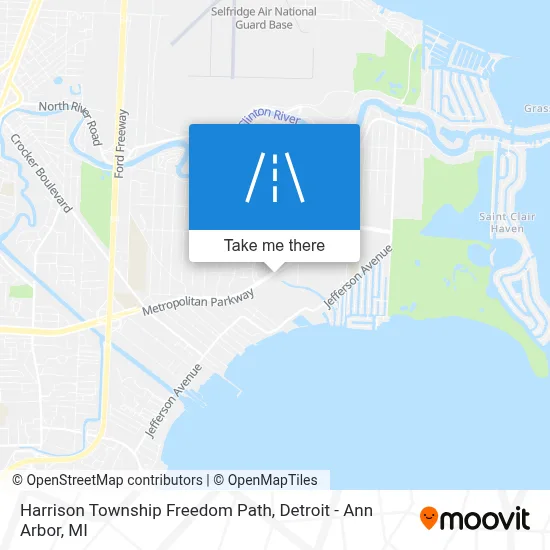 Harrison Township Freedom Path map