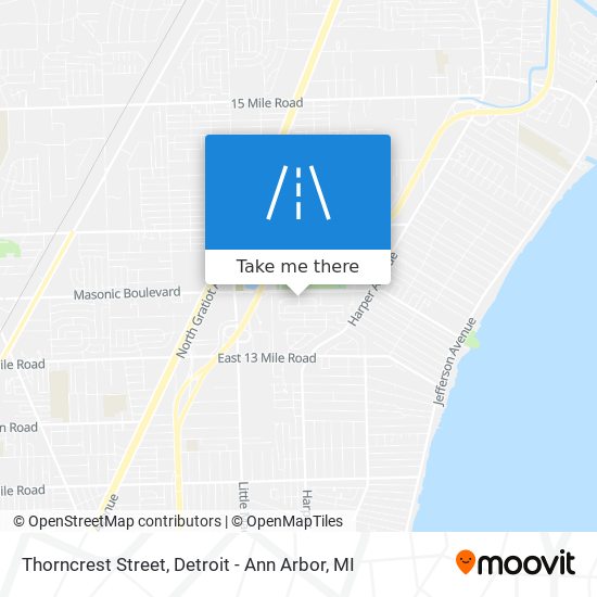 Mapa de Thorncrest Street