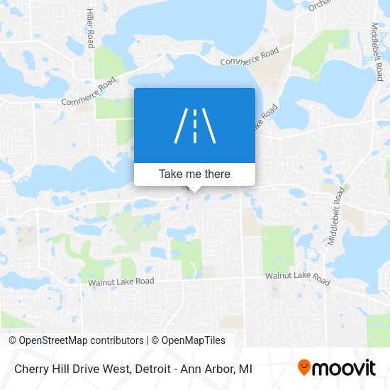 Mapa de Cherry Hill Drive West