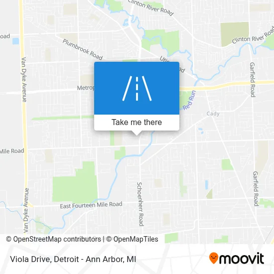 Viola Drive map