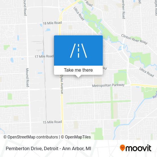 Mapa de Pemberton Drive