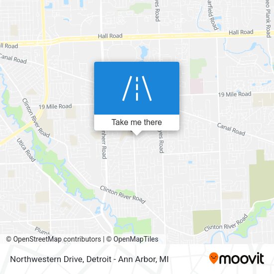 Northwestern Drive map