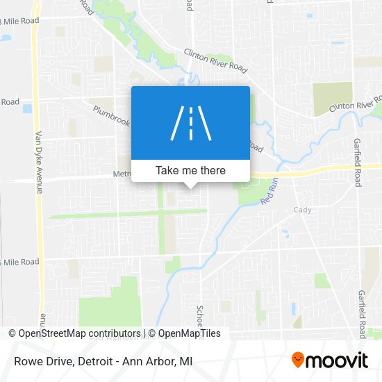 Mapa de Rowe Drive