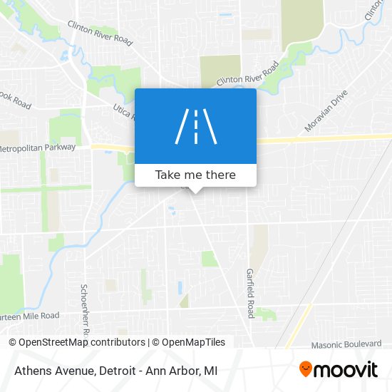 Athens Avenue map