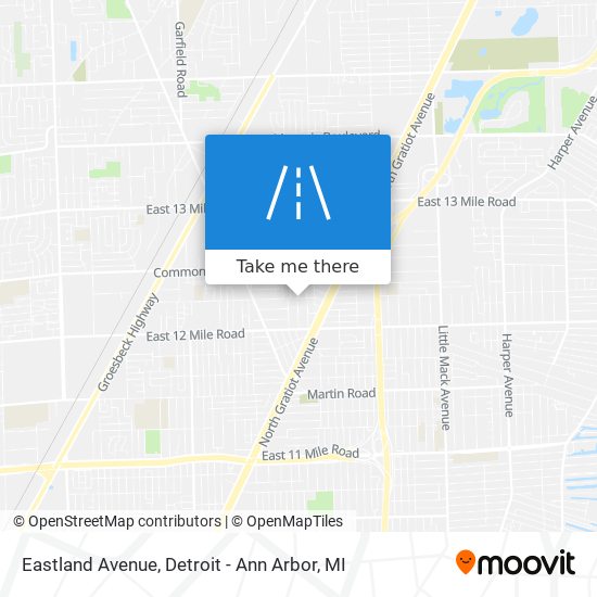 Mapa de Eastland Avenue