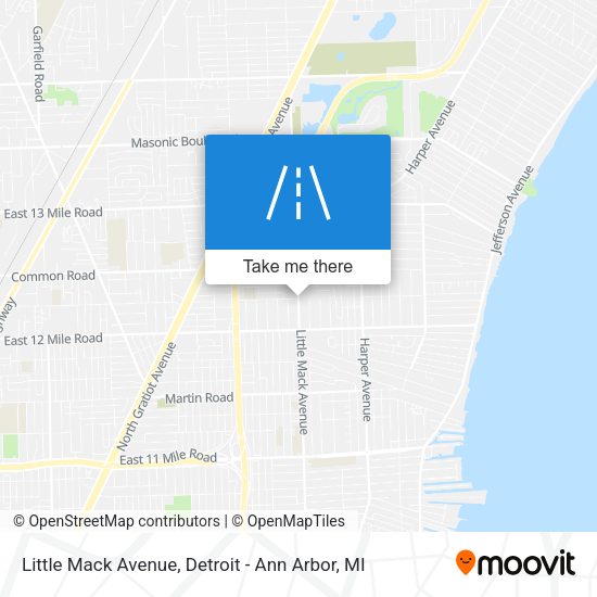 Little Mack Avenue map