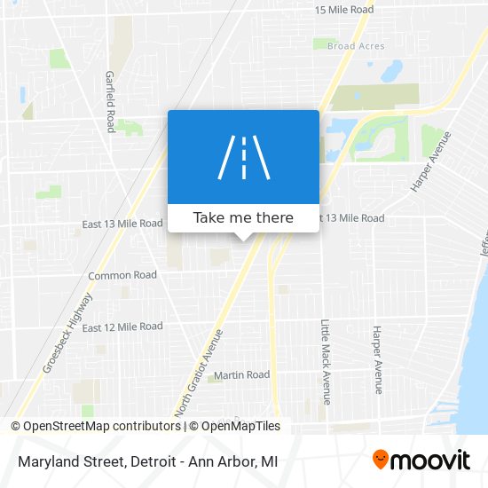 Maryland Street map