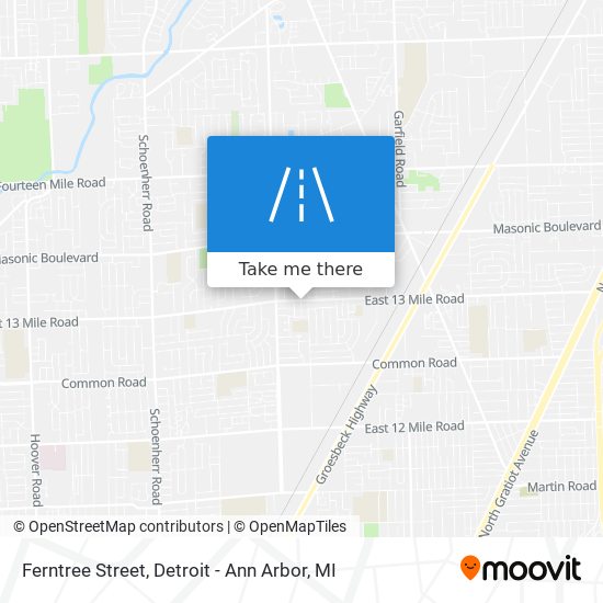 Ferntree Street map