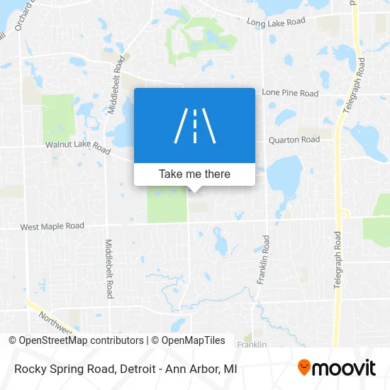 Rocky Spring Road map
