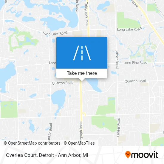 Overlea Court map