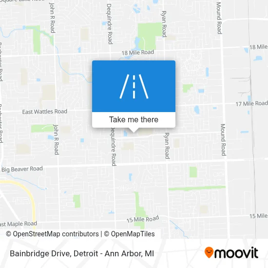 Bainbridge Drive map