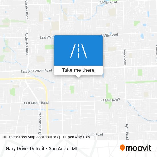 Gary Drive map