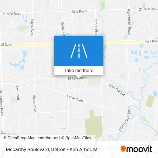 Mccarthy Boulevard map