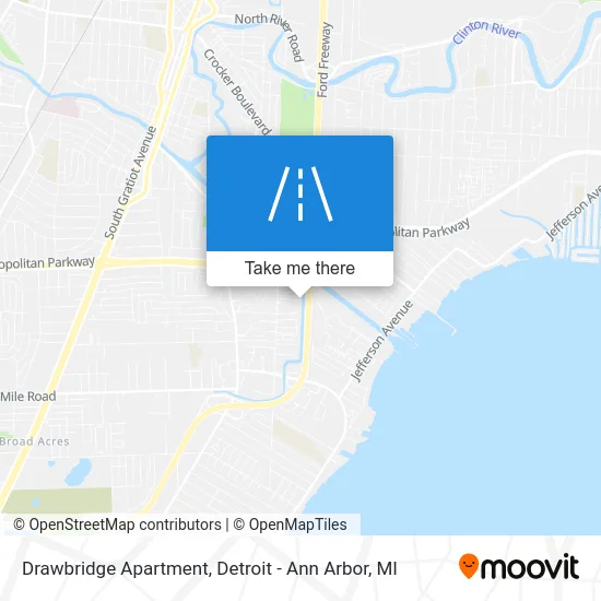 Drawbridge Apartment map