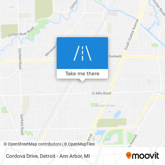 Cordova Drive map