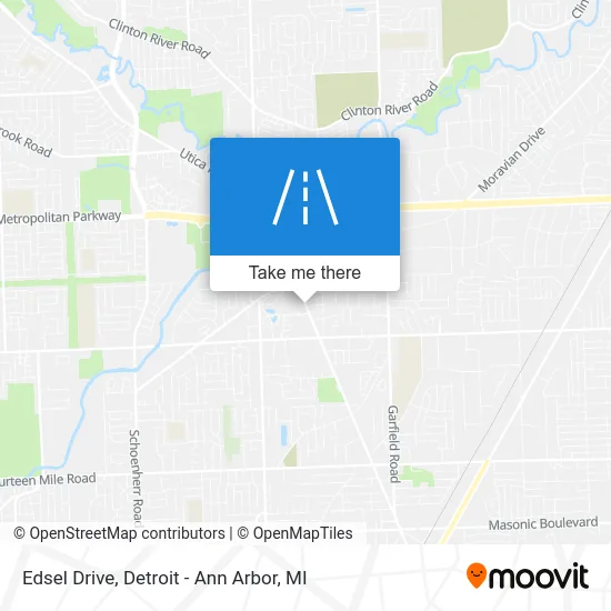Edsel Drive map
