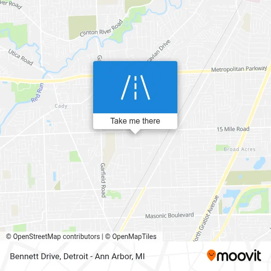 Bennett Drive map