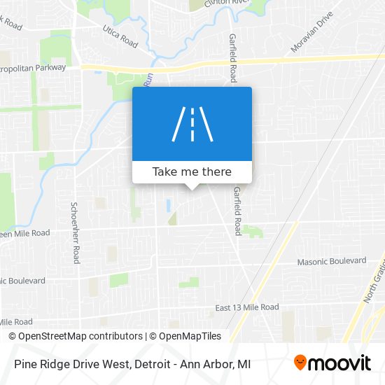 Mapa de Pine Ridge Drive West