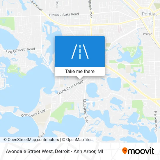 Avondale Street West map