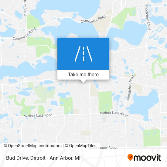 Bud Drive map