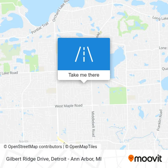 Gilbert Ridge Drive map