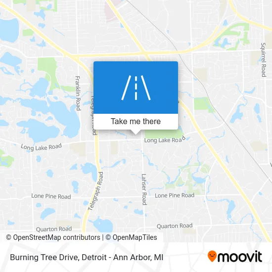 Burning Tree Drive map