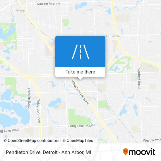 Pendleton Drive map