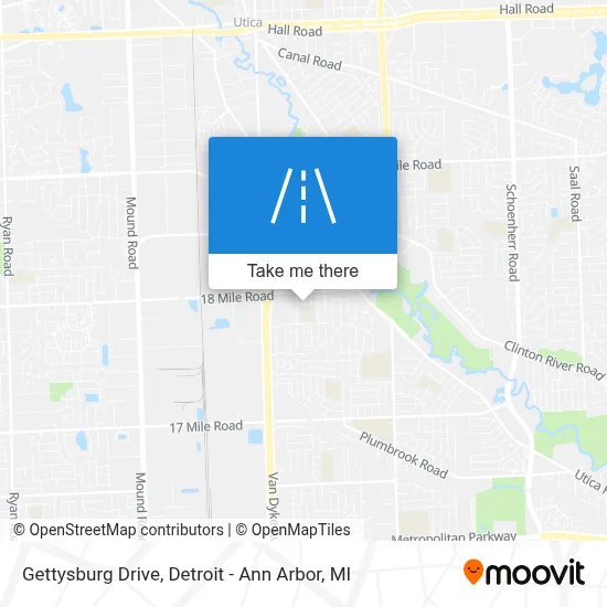 Gettysburg Drive map