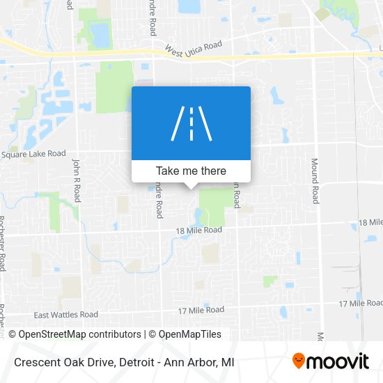 Mapa de Crescent Oak Drive