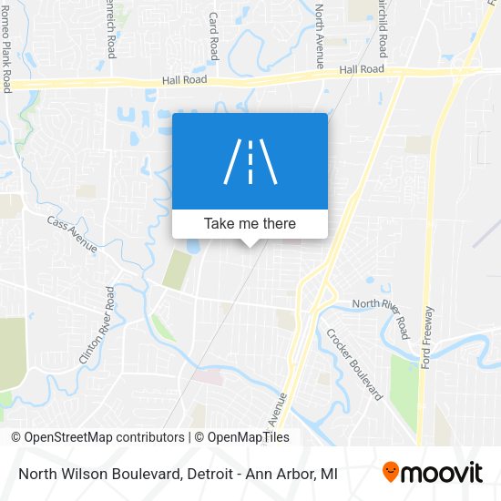 North Wilson Boulevard map