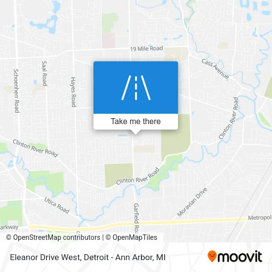 Eleanor Drive West map
