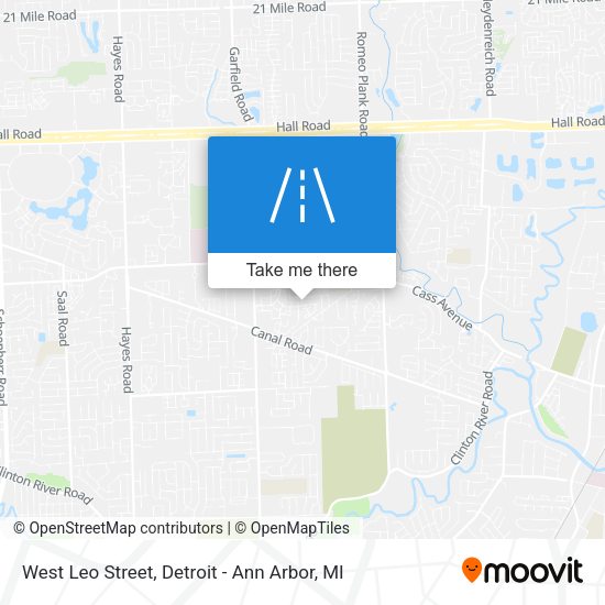 Mapa de West Leo Street