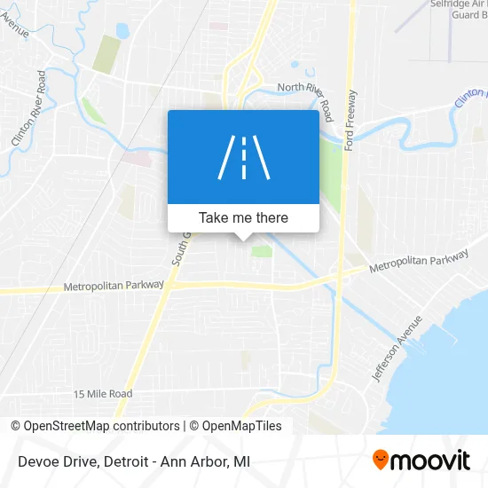 Devoe Drive map