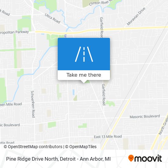 Mapa de Pine Ridge Drive North