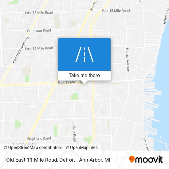 Old East 11 Mile Road map