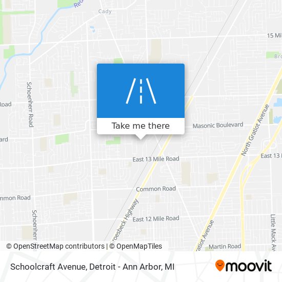 Schoolcraft Avenue map