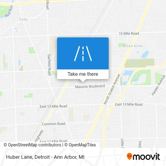 Huber Lane map