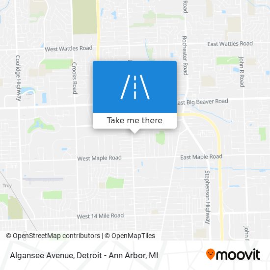 Mapa de Algansee Avenue