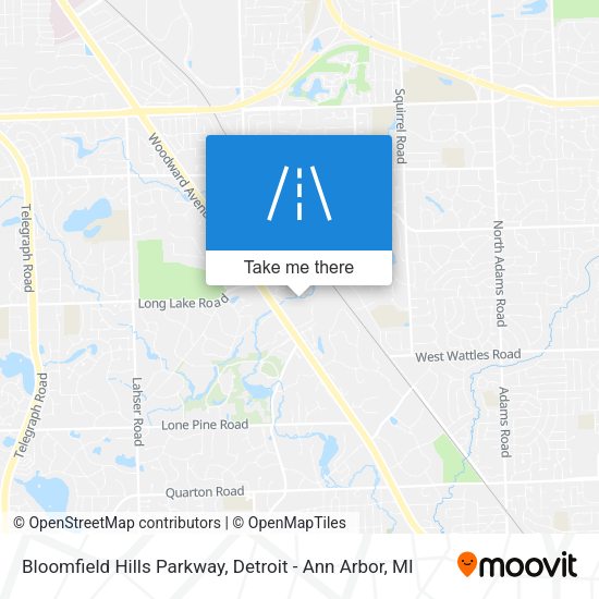 Mapa de Bloomfield Hills Parkway