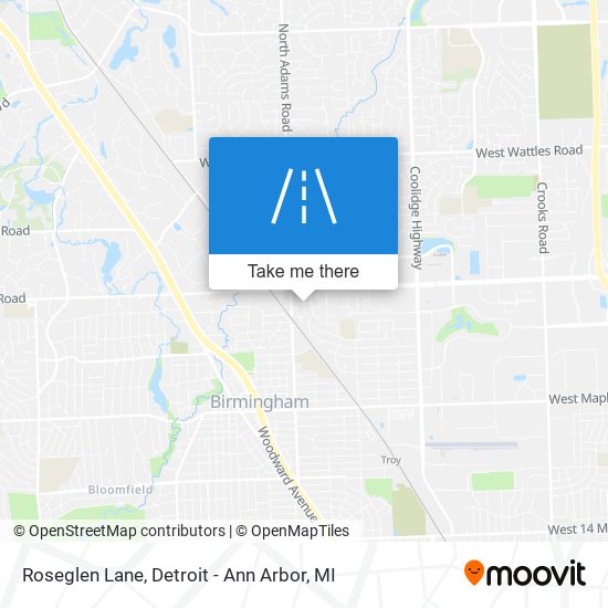 Mapa de Roseglen Lane